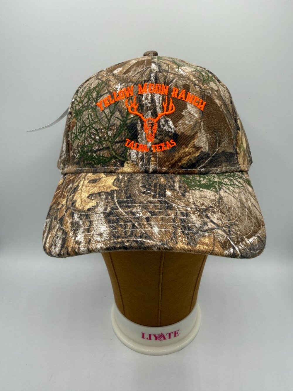 Yellow Moon Ranch Mule Texas Camo Hunting Hat Cap Flex Strap NWT